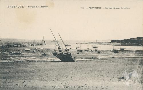 101 - Portrieux - Le port à marée basse