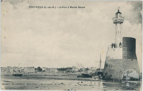 Portrieux - Le port à marée basse