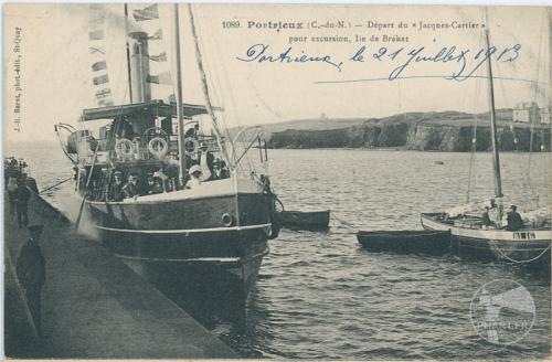 1089 - Portrieux - Départ du "Jacques Cartier" pour excursion, Ile de Bréhat