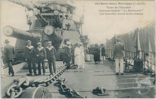 2453 - Saint-Quay-Portrieux - Visite de l'Escadre - Cuirassé-Amiral "La Bretagne"