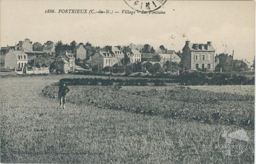 1886 - Portrieux - Village - La Fontaine