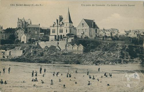 1264 - Saint-Quay - Un coin de Lisnin - Le bain à marée basse