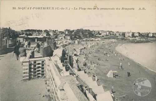 10 - St-Quay-Portrieux - La plage vue de la promenade des Ramparts