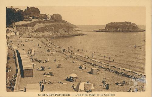 12 - St-Quay-Portrieux - L'ile et la plage de la Comtesse