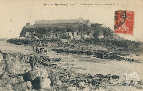 1543 - Portrieux - L'ile de la Comtesse à marée basse