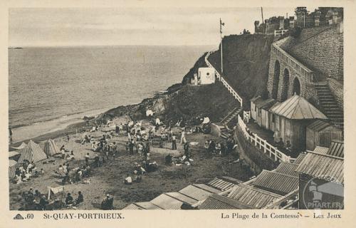 60 - St-Quay-Portrieux - La plage de la Comtesse - Les jeux