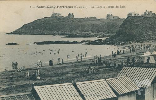 1 - Saint-Quay-Portrieux - La plage à l'heure du bain