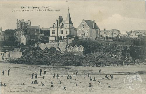 1264 - Saint-Quay - Un coin de Lisnain - Le bain à marée basse