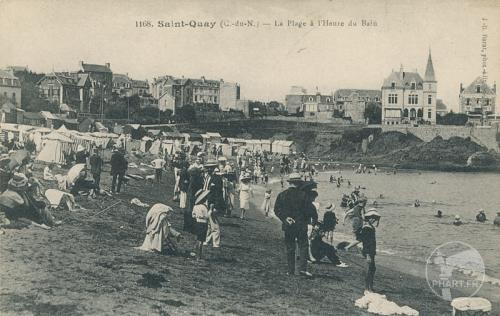 1168 - Saint-Quay - La plage à l'heure du bain