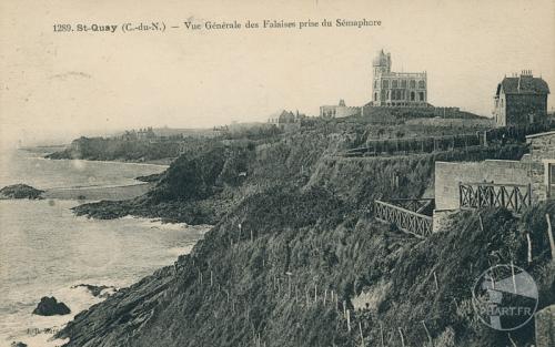 1289 - St-Quay - Vue générale des falaises prises du sémaphore